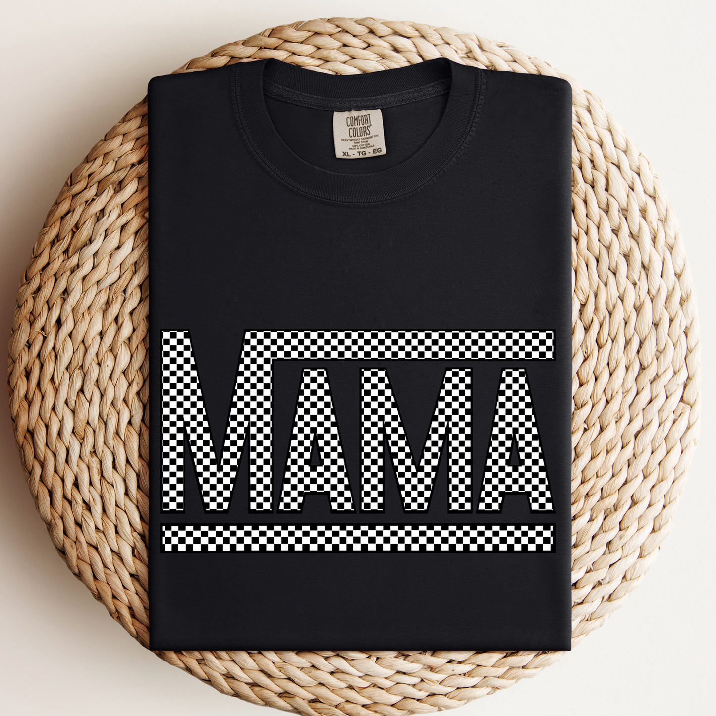 Mama Checkered (Black and White)