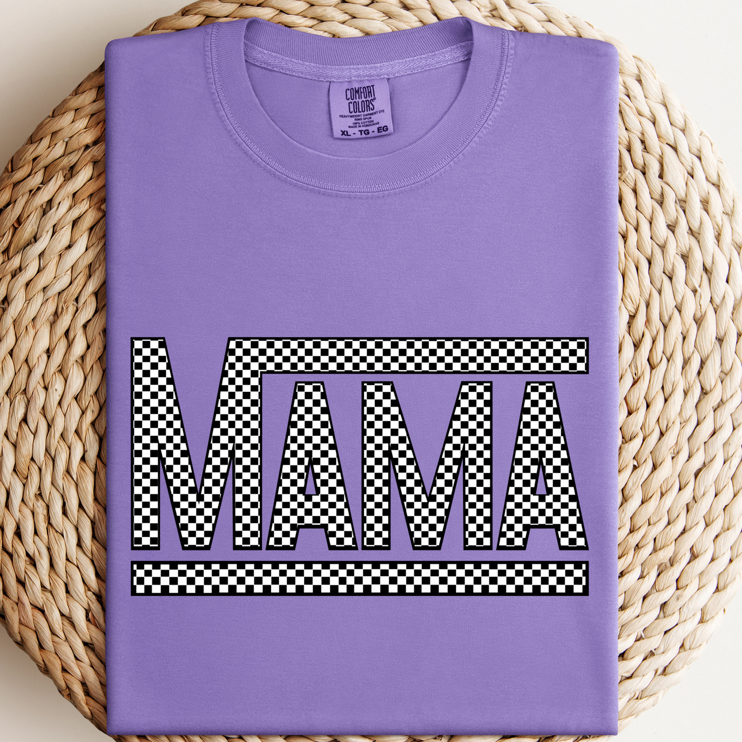 Mama Checkered (Black and White)