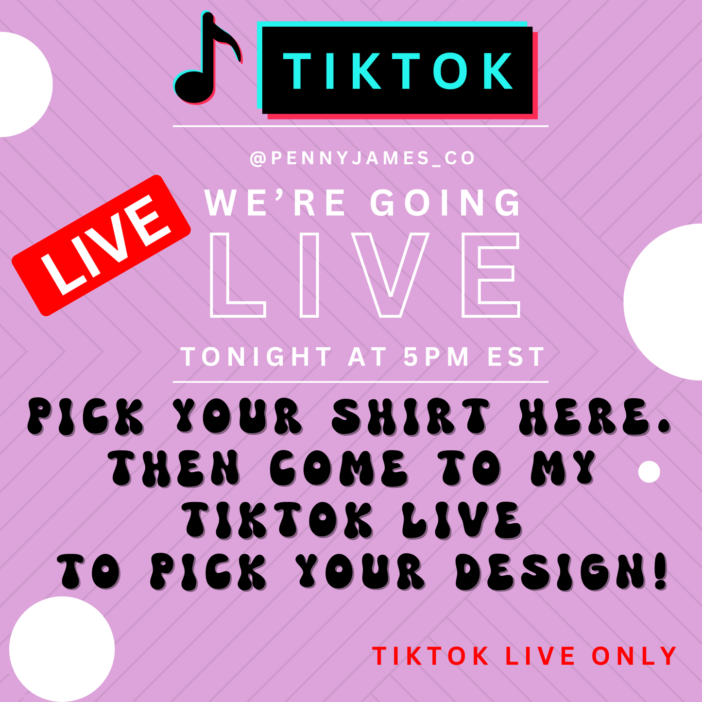 TIK TOK Live Event!!! 7/20